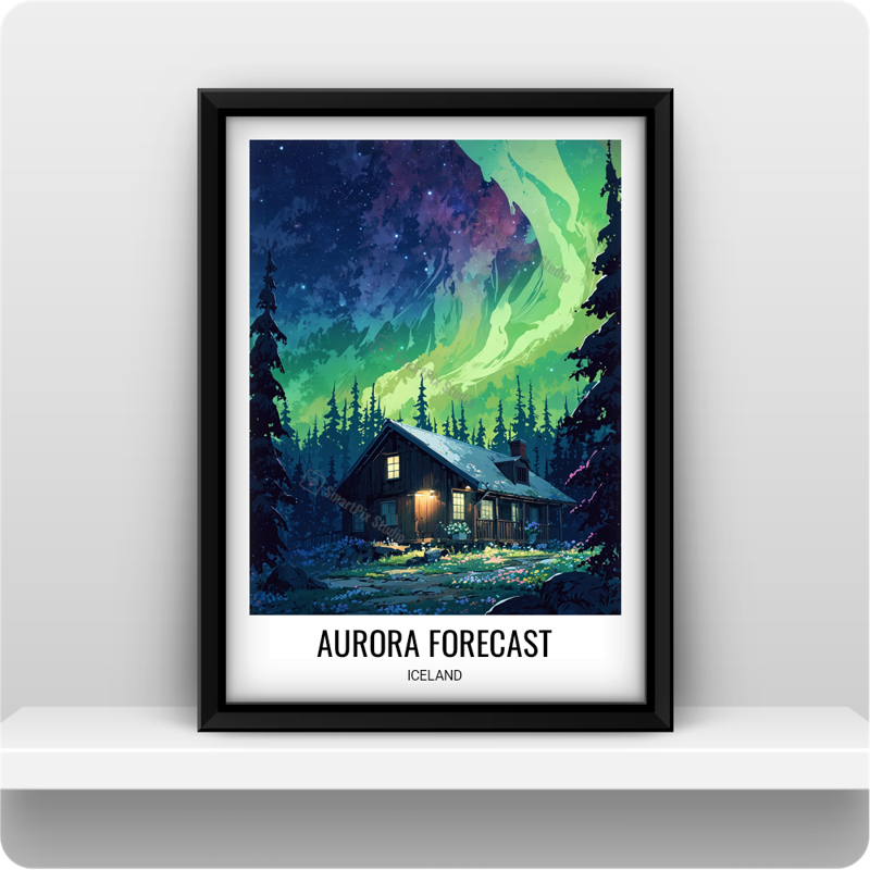 Aurora Forecast, Iceland, Europe