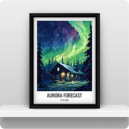 Aurora Forecast, Iceland, Europe