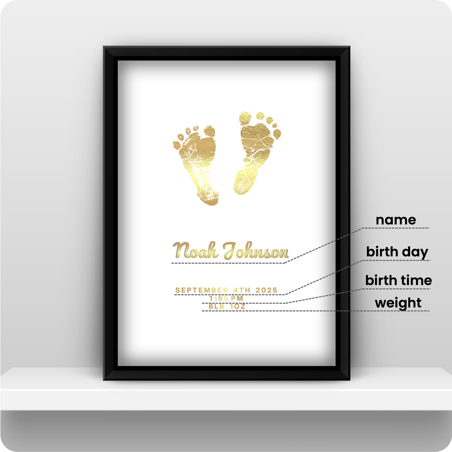 Baby Footprint Keepsake