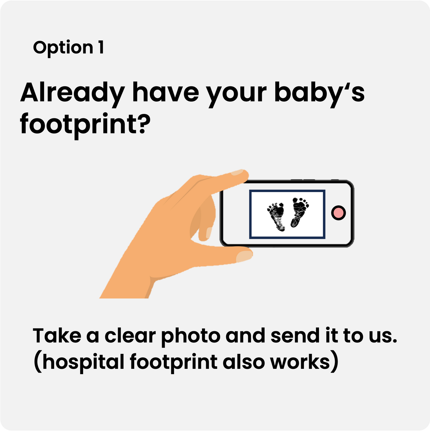 Baby Footprint Keepsake