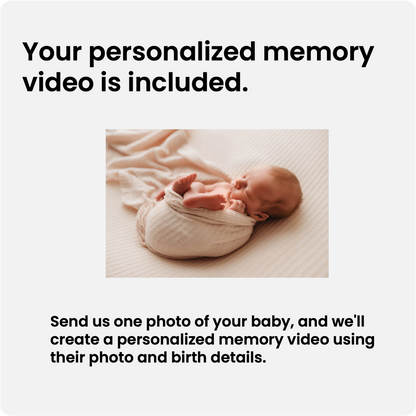 Baby Footprint Keepsake