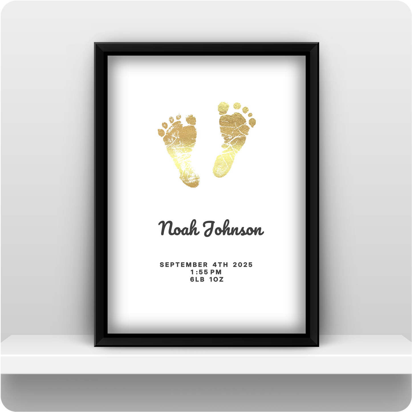Baby Footprint Keepsake