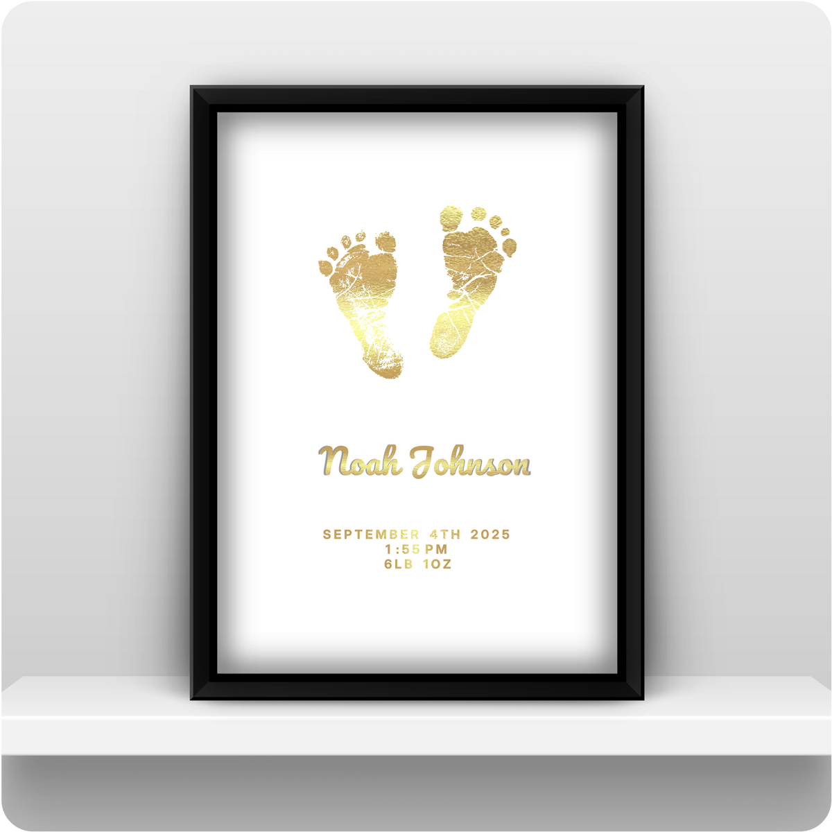 Baby Footprint Keepsake